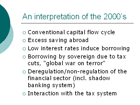 An interpretation of the 2000's