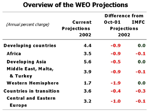 Overview of the WEO Projections
