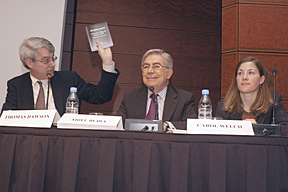 Photo of Tom Dawson, Ariel Buira, and Carol Welch (left to right)