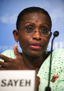 Ms. Antoinette Sayeh, Director of the African Department (IMF photo)