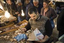 Fish stall in Athens: ‘The self-employed sector tends to be involved in small-scale operations that limit growth opportunities’ (photo: Stuart Freedman/Corbis) 