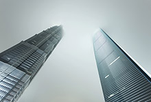 Towers in financial district, Shanghai, China.  Economic activity in China has become too reliant on investment and credit, says the IMF (photo:  Kohls/Imagebroker/Corbis) 