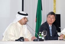 (l-r) Kuwait’s Finance Minister Anas Al-Saleh and IMF’s Deputy Managing Director Min Zhu at the opening of the conference. Gulf states must diversify economies to sustain strong future growth (photo: IMF) 