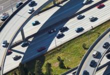 Freeways in Seattle, United States: efficient public investment in infrastructure can lend impetus to growth, jobs (photo: Spaces Blend Images/Newscom) 