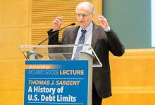 Tom Sargent: If you go back to the 19th century, [debt limits] seem to have been taken seriously (photo: IMF) 