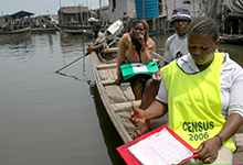 Census officials in Lagos, Nigeria. Collecting reliable data in developing countries is often challenging (Akintunde Akinleye/Reuters/Corbis) 